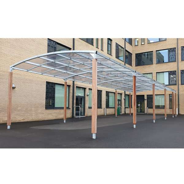 Fietsparkeren fietsoverkapping campus droogloop